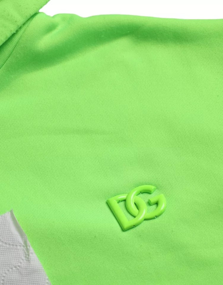 Sudadera con capucha y logotipo verde