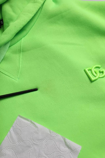 Sudadera con capucha y logotipo verde