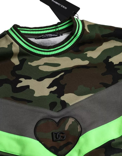 Multicolor Camouflage Sweatshirt Sweater