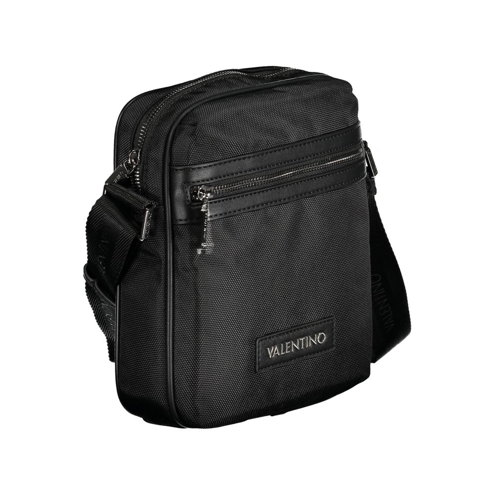 Bolso de hombro de poliéster negro