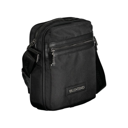 Bolso de hombro de poliéster negro