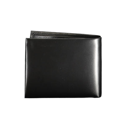 Cartera de piel negra