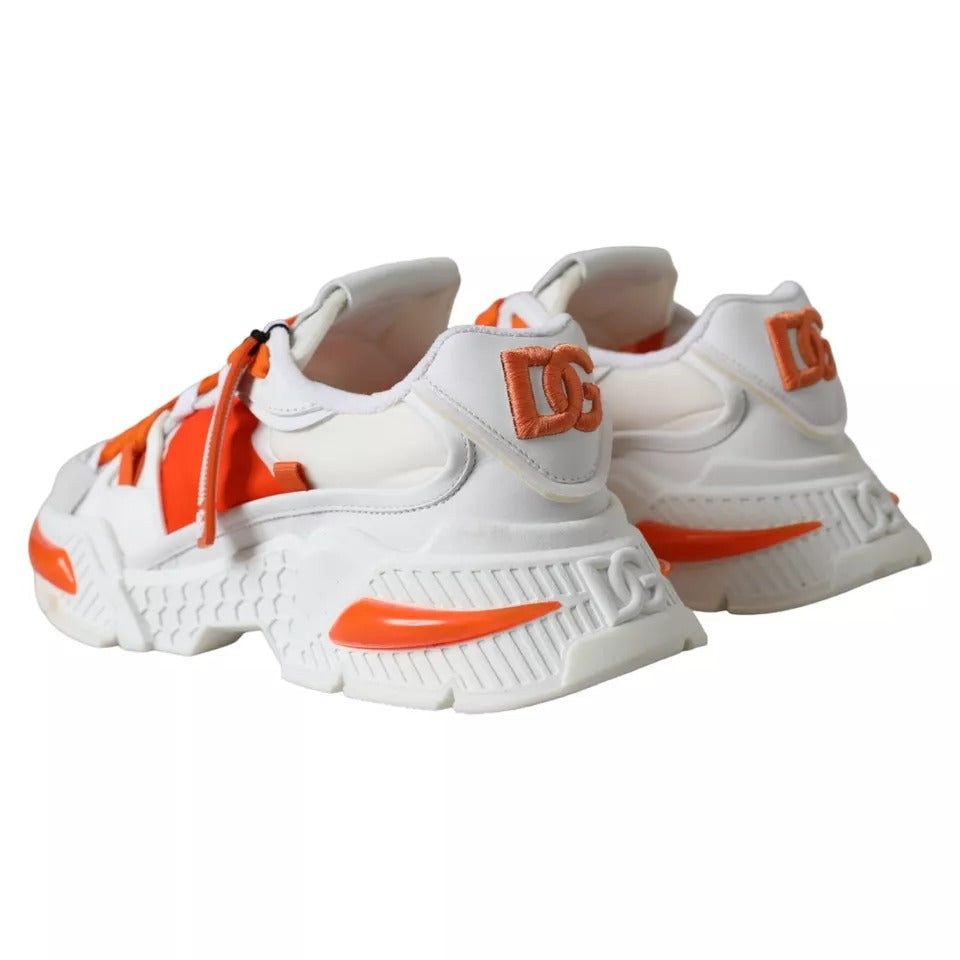 White Orange Airmaster Low Top Sneakers Shoes