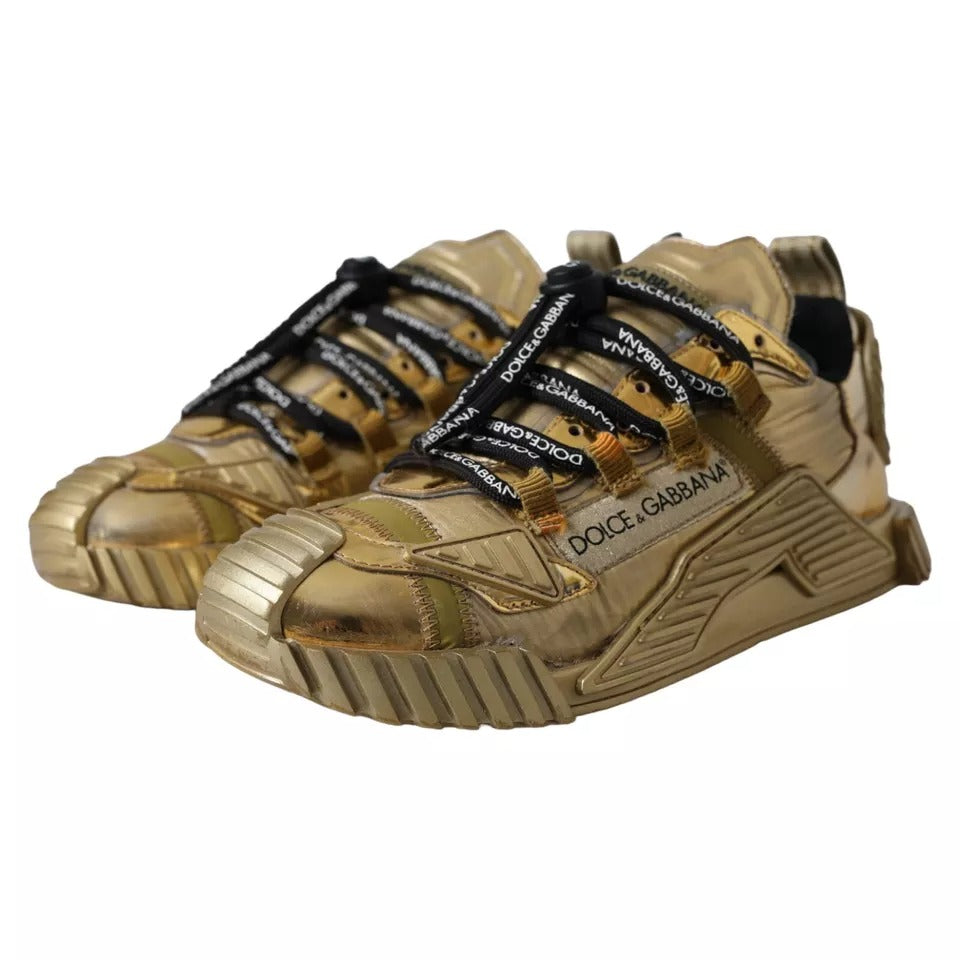 Metallic Gold NS1 Low Top Sneakers Shoes