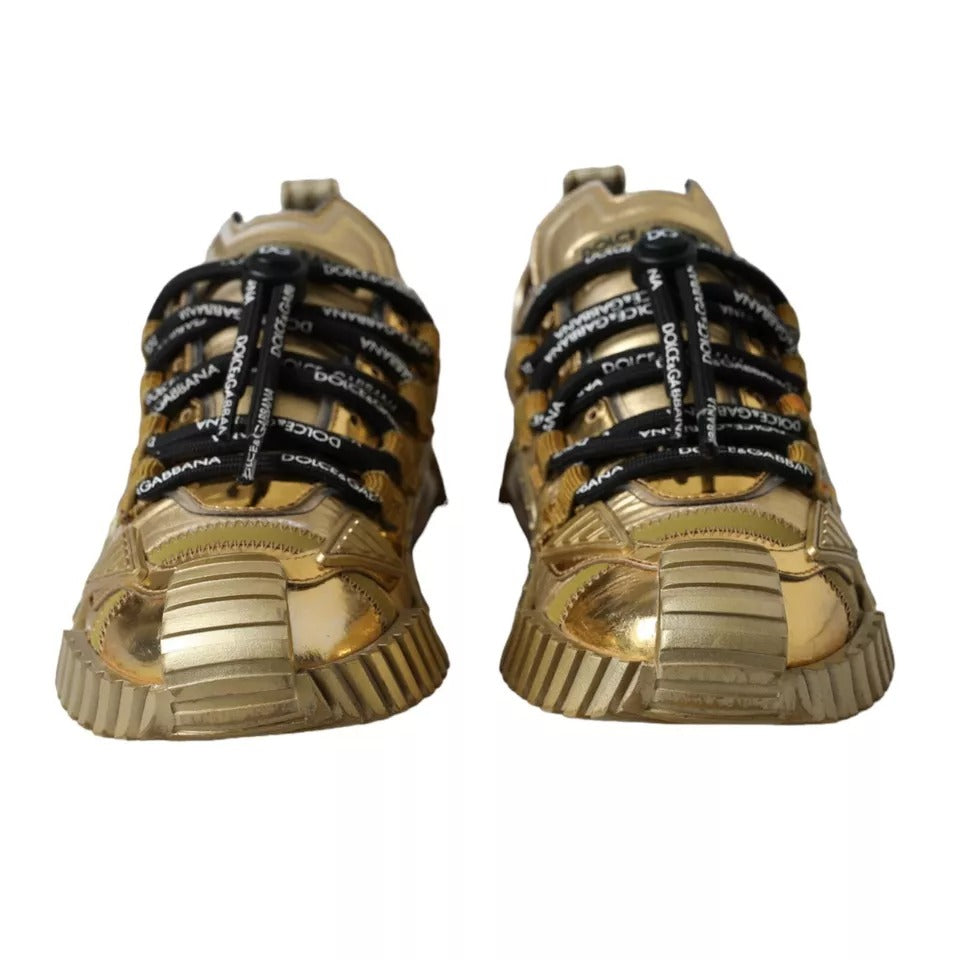 Metallic Gold NS1 Low Top Sneakers Shoes