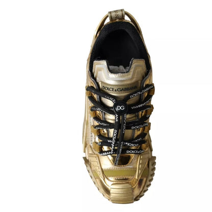 Metallic Gold NS1 Low Top Sneakers Shoes