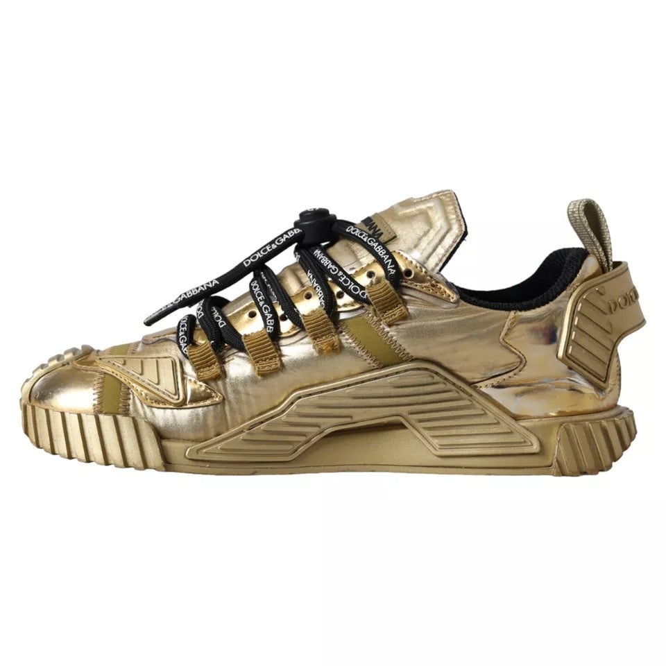 Metallic Gold NS1 Low Top Sneakers Shoes