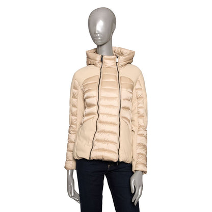 Chaqueta de mujer de poliéster beige