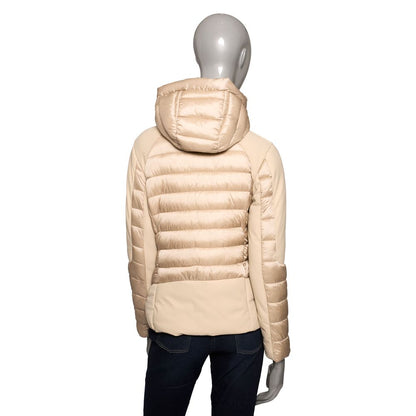 Chaqueta de mujer de poliéster beige