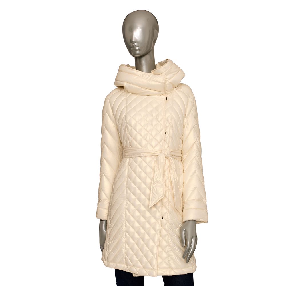 Chaqueta de mujer de poliéster beige