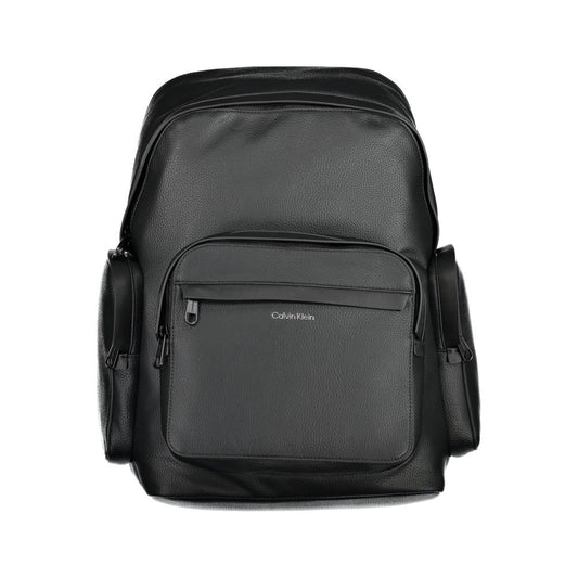 Black Polyester Backpack