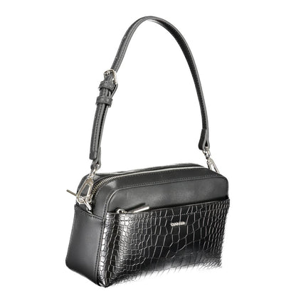 Black Polyester Handbag