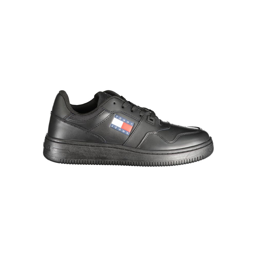 Zapatilla de poliéster negra