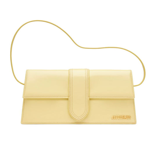 Bolso de piel amarillo