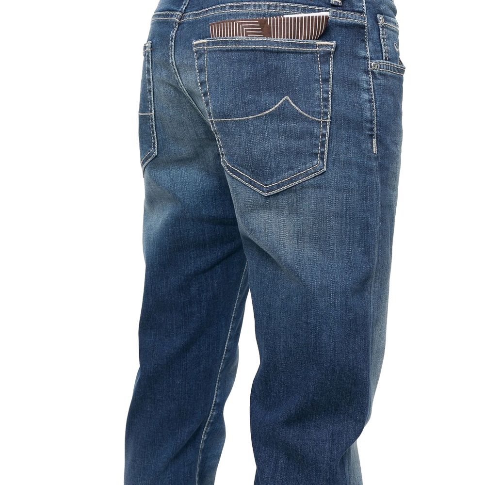 Pantalones y jeans de algodón azul