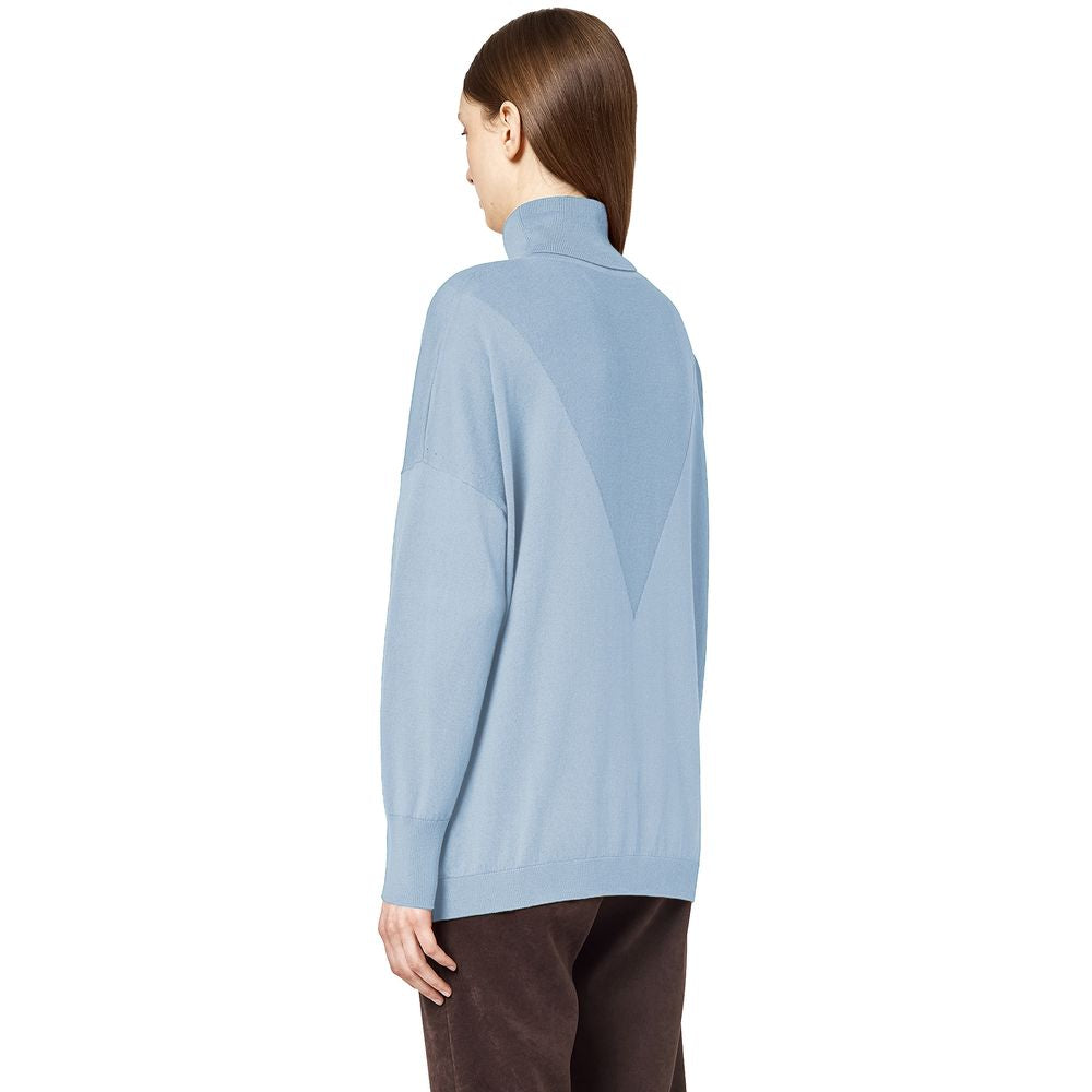 Light Blue Silk Sweater