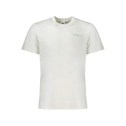 White Cotton Men T-Shirt