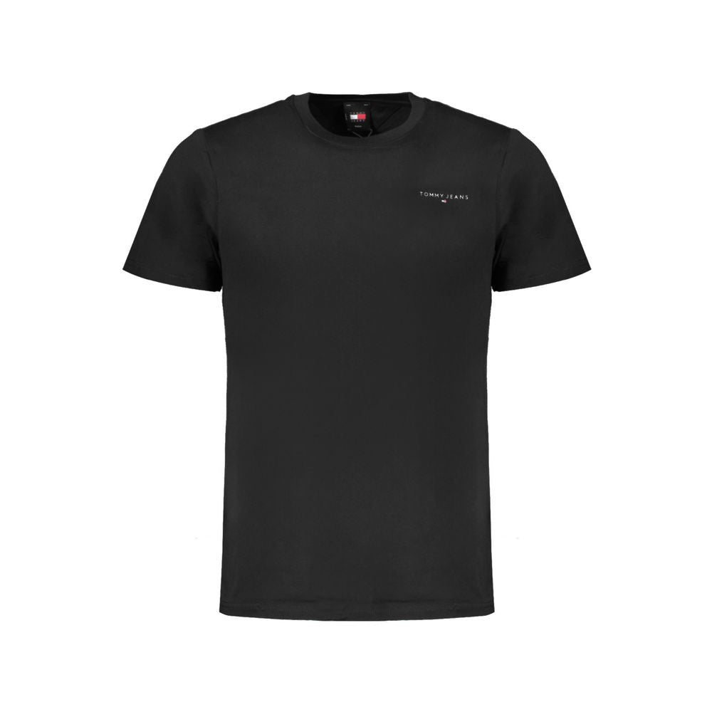 Camiseta negra de algodón para hombre