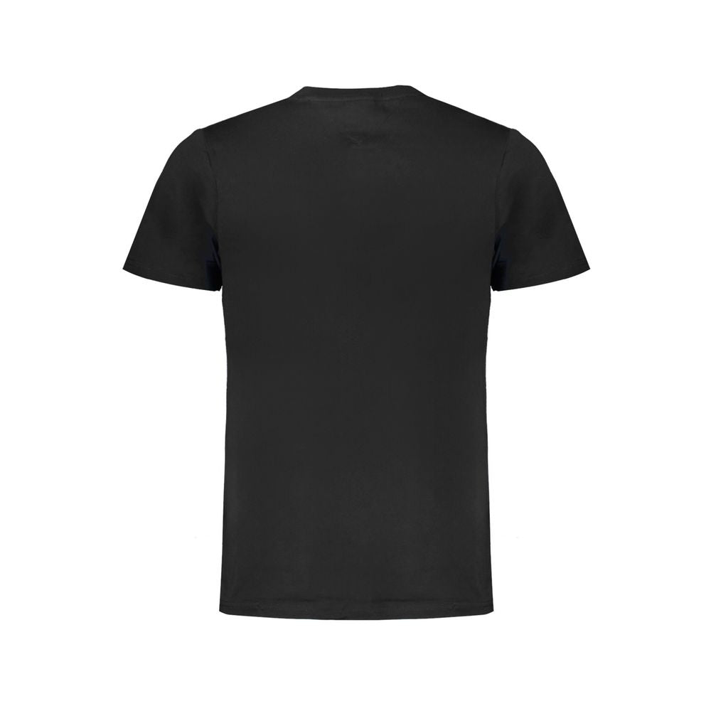 Camiseta negra de algodón para hombre