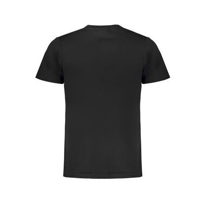 Camiseta negra de algodón para hombre