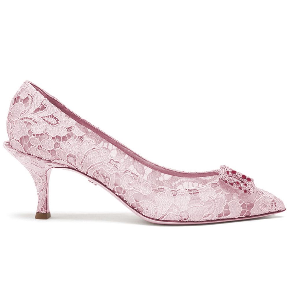 Pink Viscose Women Pump
