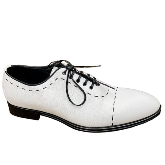 Cuero blanco de piel de becerro formal