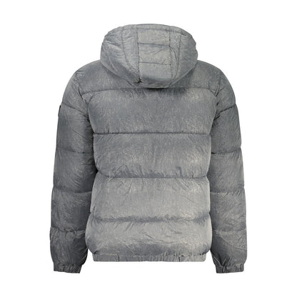 Chaqueta de poliamida gris