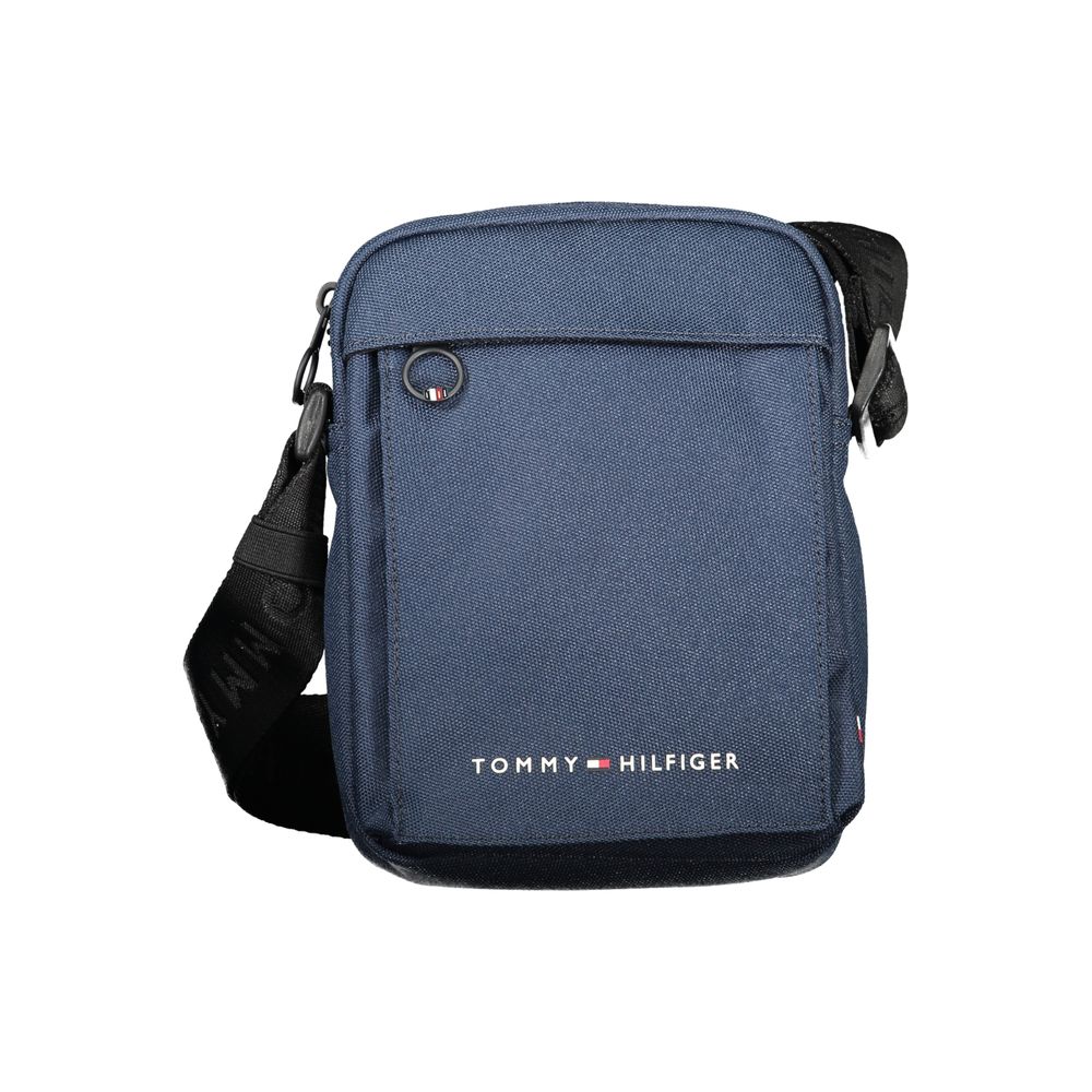 Blue Polyester Shoulder Bag