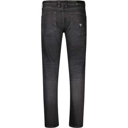 Black Cotton Jeans & Pant