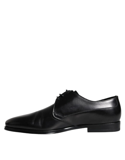 Zapatos de vestir formales Derby de cuero negro