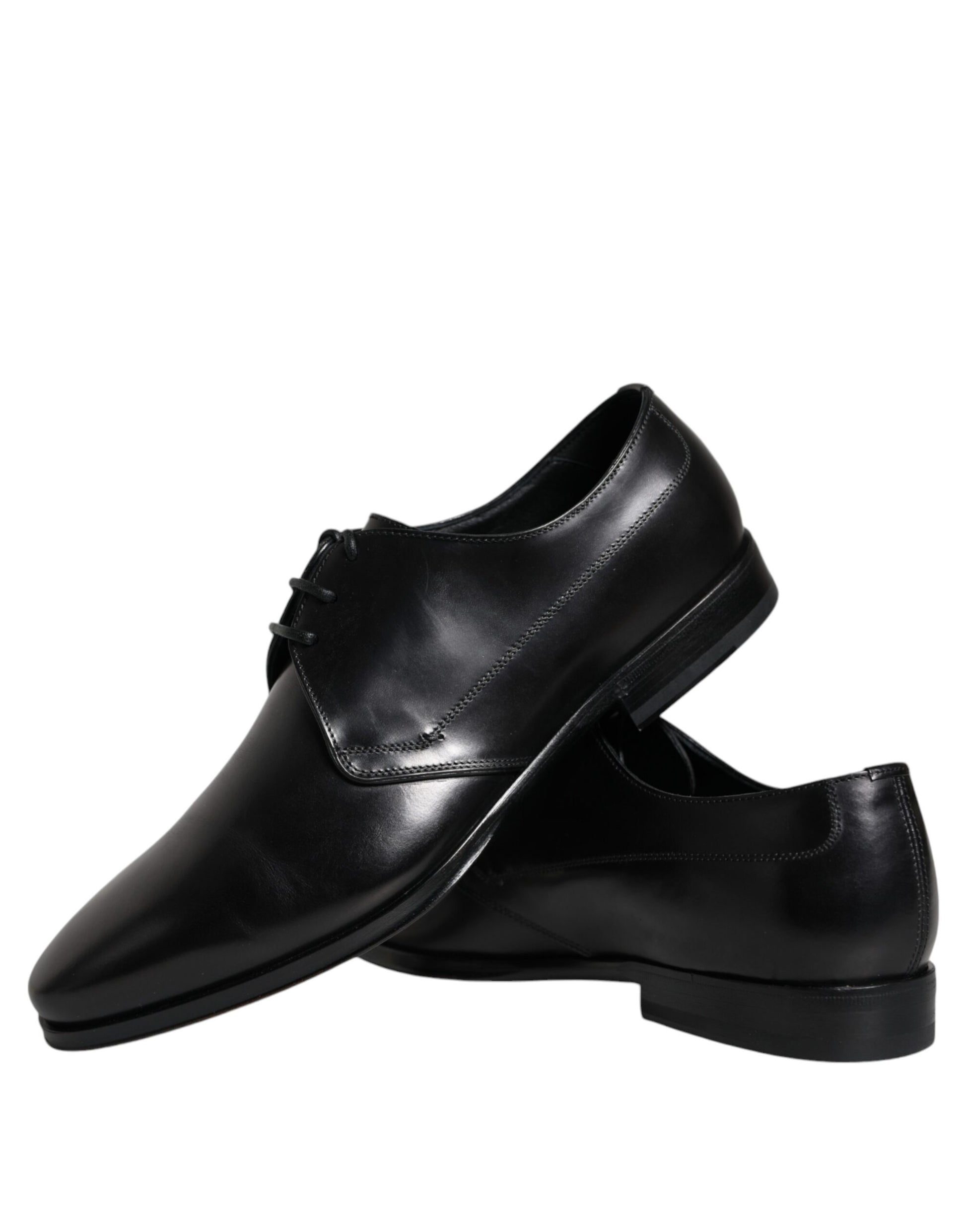 Zapatos de vestir formales Derby de cuero negro