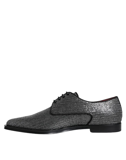 Zapatos formales Derby de poliuretano plateado