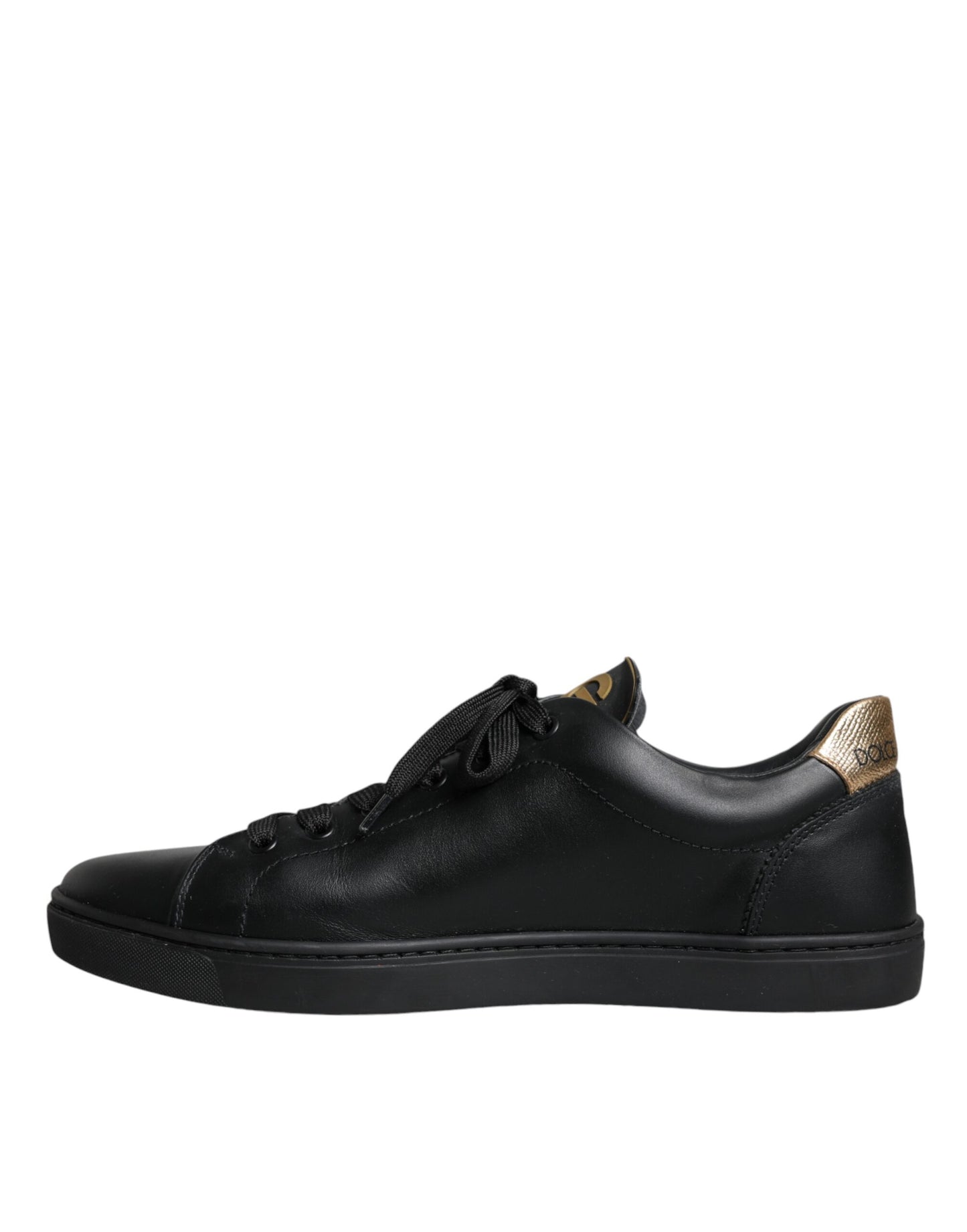 Black Leather Heart Low Top Casual Sneaker Shoes