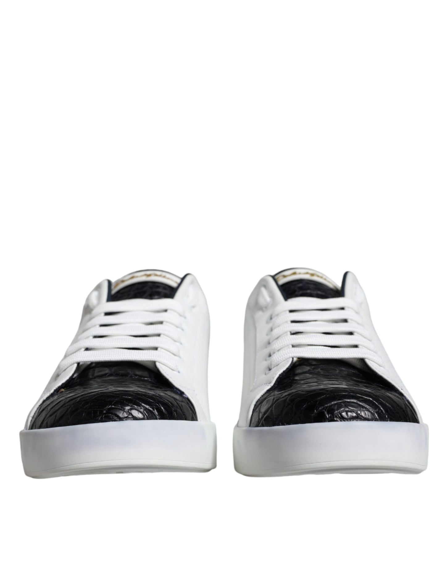 White Leather Logo Portofino Sneaker Shoes