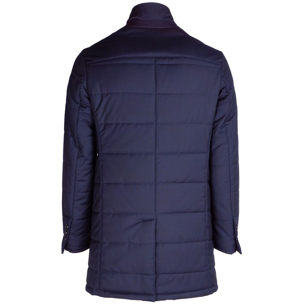 Blue Wool Vergine Jacket