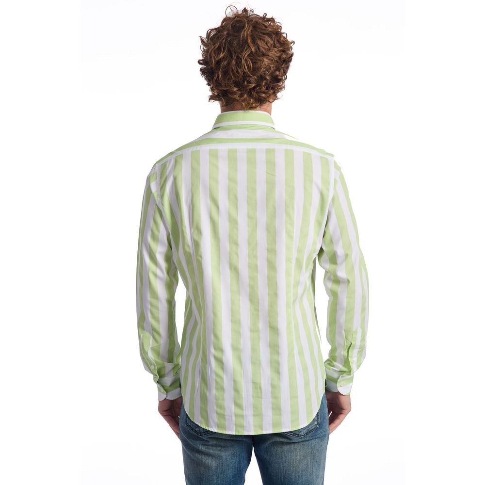 Camisa de algodón verde