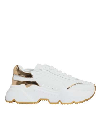 White Gold Daymaster Low Top Sneakers Shoes