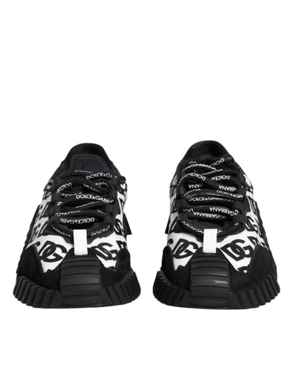 Black Logo Lace Up Low Top NS1 Sneakers Shoes