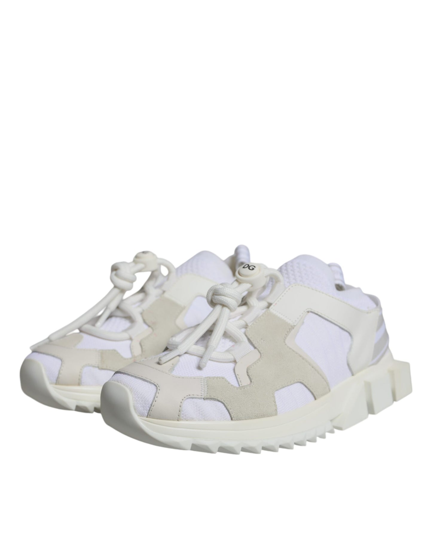 White Mesh Sorrento Trekking Sneakers Shoes