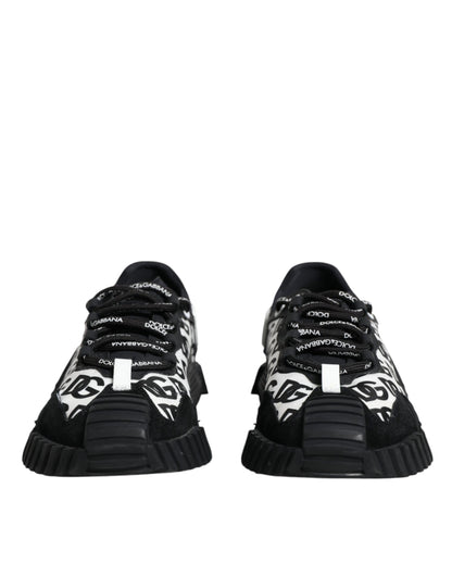 Black Logo Lace Up Low Top NS1 Sneakers Shoes