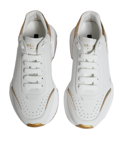 Gold White Daymaster Low Top Sneakers Shoes