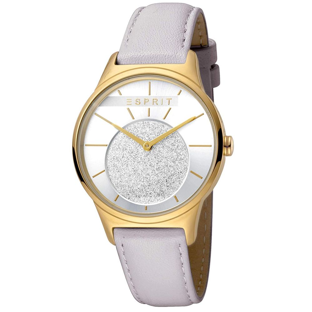 Reloj de piel blanco