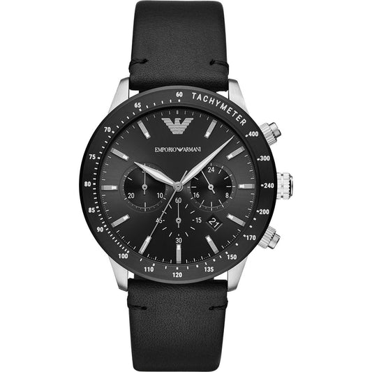 Reloj de piel negro