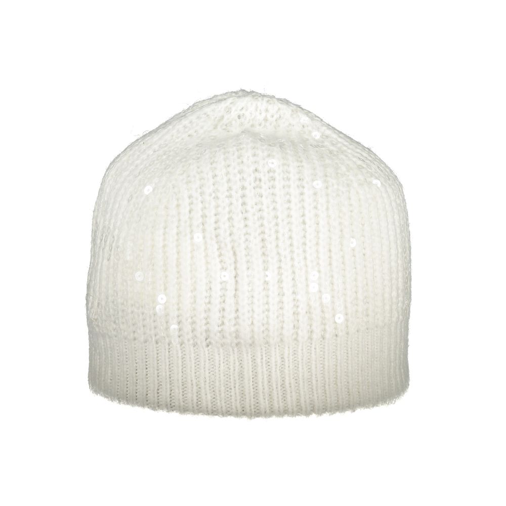 Sombrero de poliéster blanco