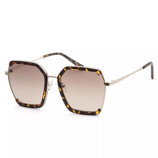 Gafas de sol de metal marrón