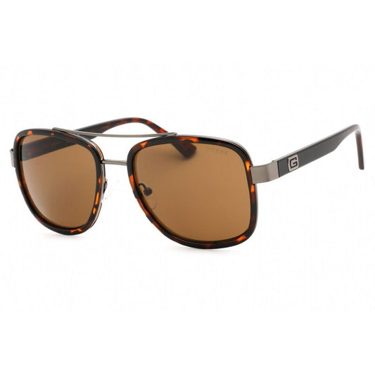 Gafas de sol de metal marrón