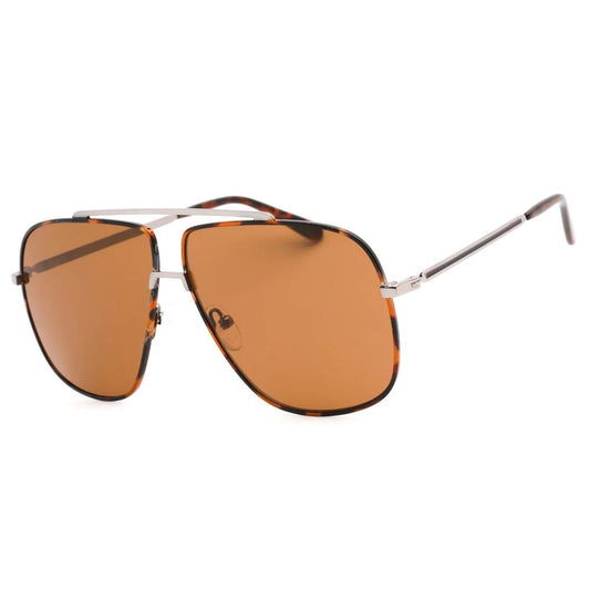 Gafas de sol de metal marrón