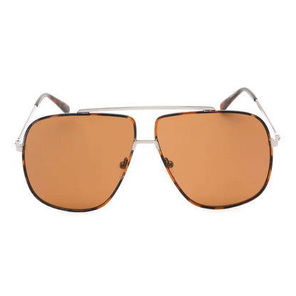 Gafas de sol de metal marrón