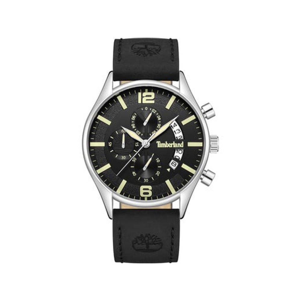 Reloj de piel negro