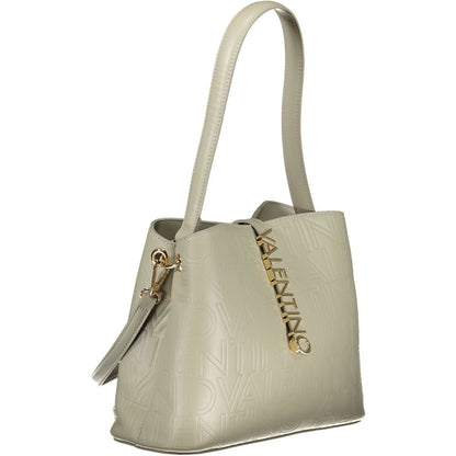 Gray Polyethylene Women Handbag